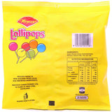 A pack of 28 colorful Mayceys Lollipops, individually wrapped for freshness and bursting with delicious flavors.