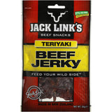 Jack Link's Beef Jerky Teriyaki in a bag, showcasing savory, slow-cooked beef infused with sweet teriyaki flavor.