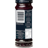 A jar of St Dalfour Wild Blueberry Jam, showcasing rich, velvety blueberry flavor, perfect for breakfast or dessert.