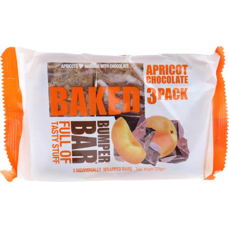 Cookietime Bumper Bars featuring apricot and dark chocolate with wholegrains for a healthy and delicious snack option.