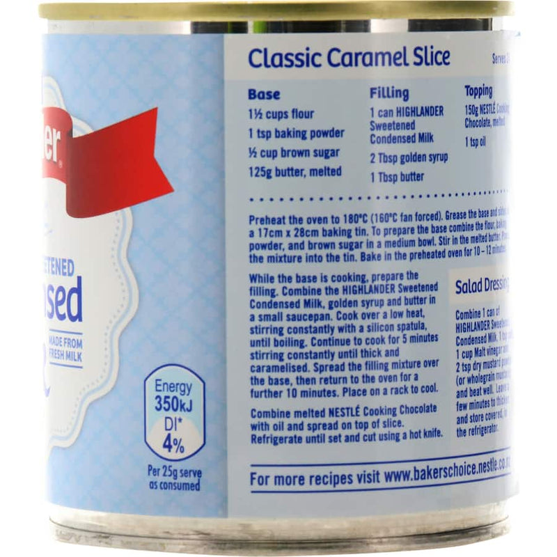 Nestle Highlander Condensed Milk Sweetened