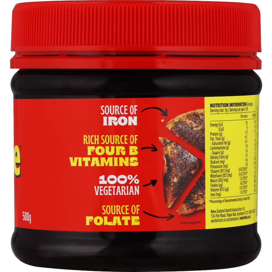 Sanitarium Marmite Yeast Spread  Jar 500g