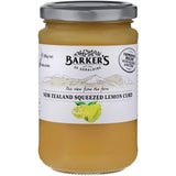 Barkers Lemon Curd jar, gluten-free citrus spread from New Zealand, perfect for toast and desserts.