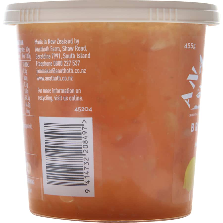 Zesty New Zealand grapefruit and lemon marmalade for a delightful breakfast experience, handcrafted with natural ingredients.