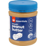 Smooth and creamy Essentials Peanut Butter, rich in protein, perfect for a healthy snack or fitness boost.