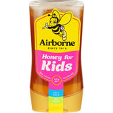 A bottle of Airborne Liquid Honey Kids, featuring pure, unfiltered New Zealand honey, ideal for a natural sweetener.