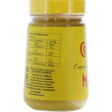 Colmans Mustard Original English jar showcasing its zesty flavor, perfect for enhancing sandwiches and dressings.