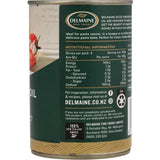 Delmaine Diced Tomatoes with Garlic & Olive Oil: sun-ripened tomatoes in thick juice for flavorful pasta sauces and more.