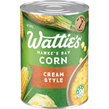 Wattie's Corn Cream Style, made from New Zealand corn, is a creamy, low-fat ingredient for versatile cooking.