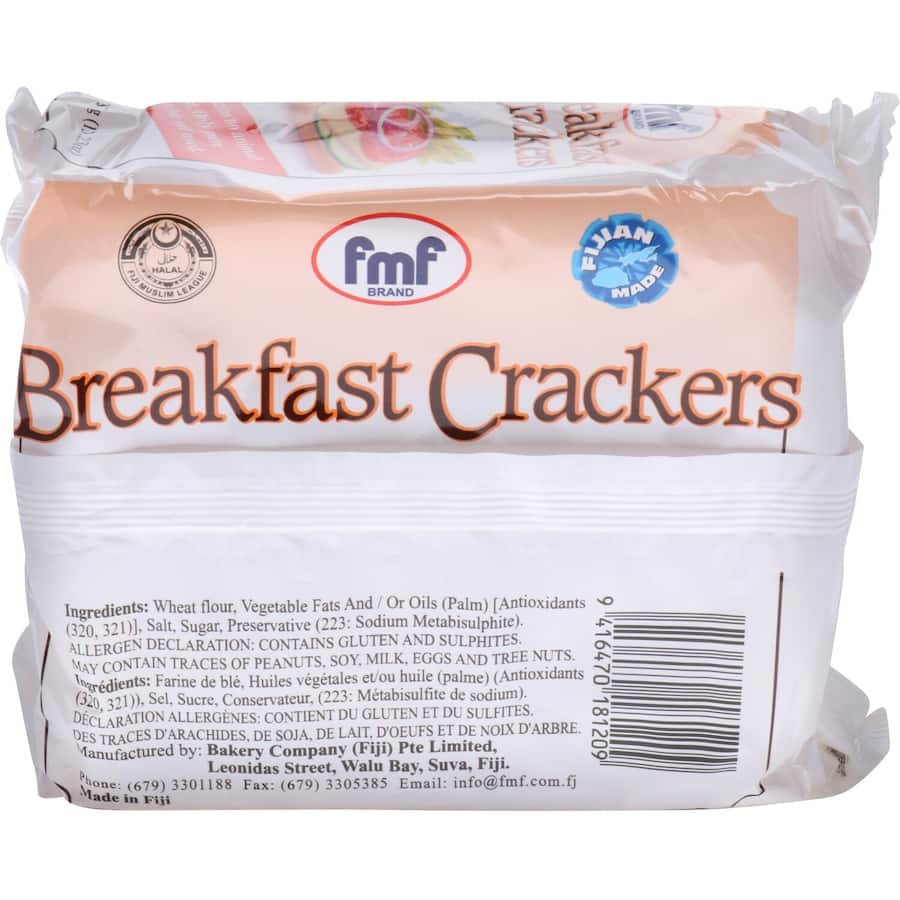 Crunchy and nutritious F M F Crackers Breakfast, gluten-free and perfect for spreads or on-the-go mornings.