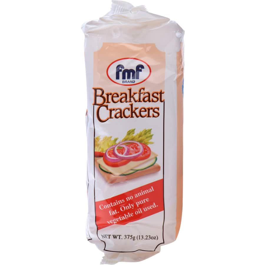 Crunchy F M F Crackers Breakfast, gluten-free and nutritious, perfect for spreads or a quick, satisfying morning snack.