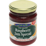 A jar of Joknal Raspberry Jam, showcasing its rich color and luscious texture, perfect for spreading or cooking.