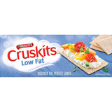 Low-fat, 98% fat-free Arnotts Cruskits Crispbread, perfect for healthy snacking with natural ingredients and versatile toppings.