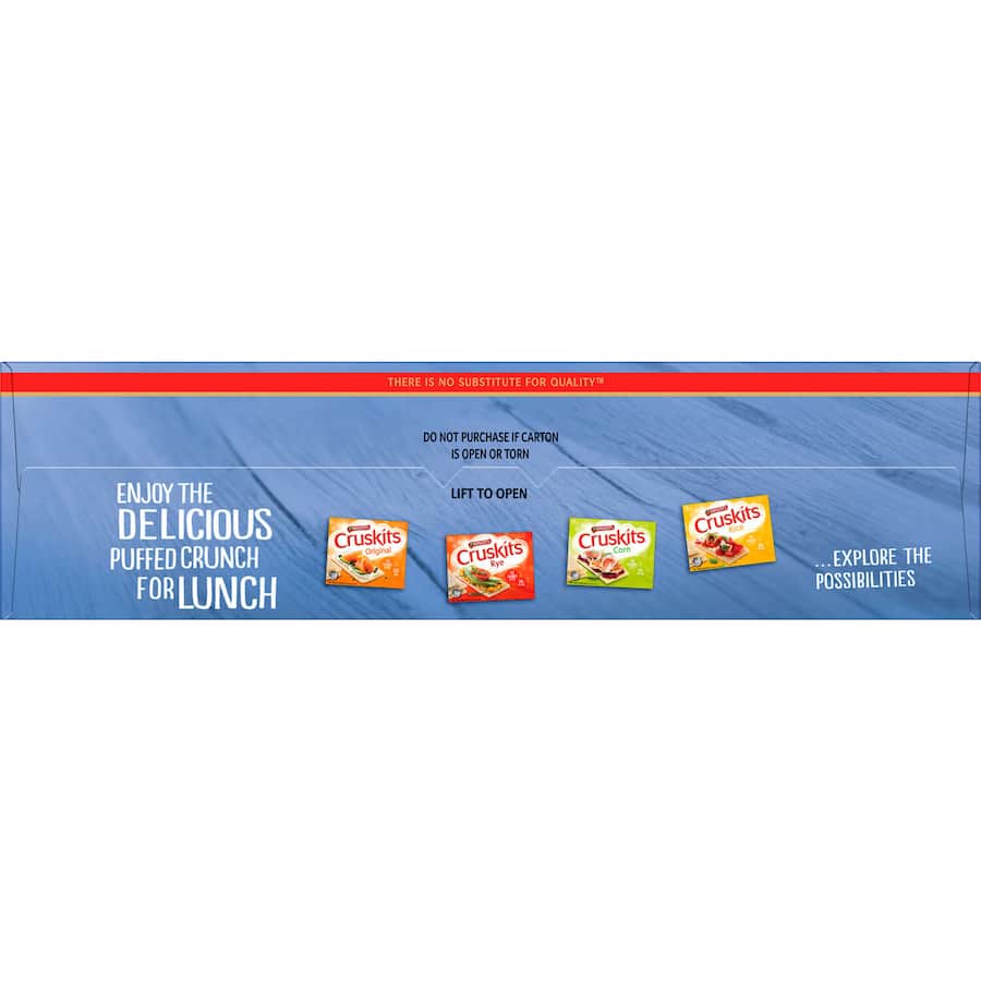 Arnotts Cruskits Low Fat Crispbread, 98% fat-free, all-natural, ideal for healthy snacking and meal toppings.