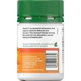 Healtheries Vitamin C Chewable 1000mg tablets, flavorful orange, immune-boosting, stomach-friendly formula for all ages.