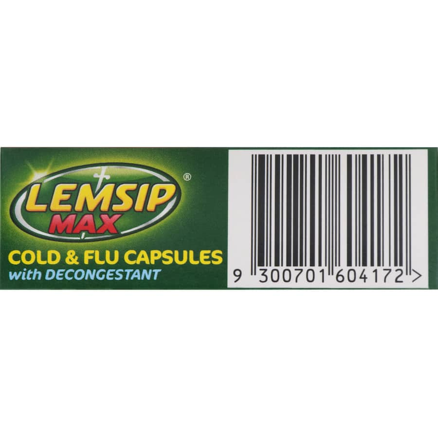 Lemsip Max Cold & Flu Medicine offers non-drowsy relief from cold symptoms with a decongestant for easy breathing.