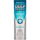 Deep Heat Muscular Rub Ibuprofen Gel for quick relief of muscular pain and inflammation, featuring menthol for soothing comfort.