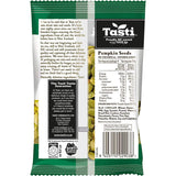 Delicious and nutritious Tasti Pumpkin Seeds, ideal for healthy snacking and packed with protein and dietary fiber.