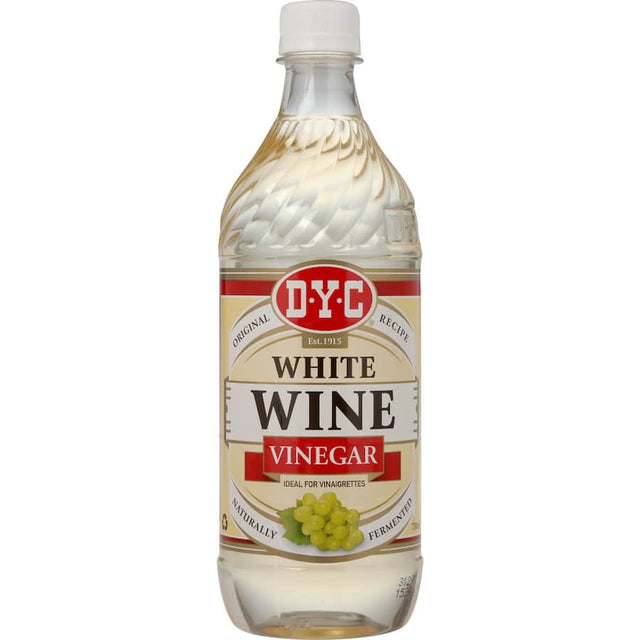 Dyc Vinegar White Wine: premium vinegar made from white wine grapes, ideal for marinades, sauces, and salad dressings.