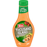 Creamy Eta Thousand Island Dressing in a bottle, perfect for salads, dipping, and enhancing various dishes.