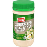 Eta Condensed Milk-style Dressing bottle, offering creamy sweetness for salads, sandwiches, and seafood dishes, perfect for Kiwi cuisine.