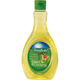 Sunfield Salad & Cooking Oil: versatile, cholesterol-free oil perfect for dressings, frying, and baking with easy squirt lid.