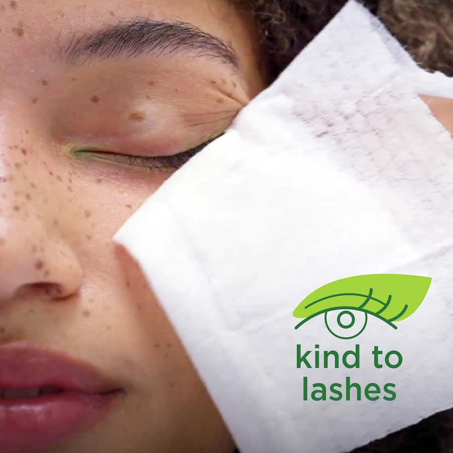 Biodegradable cleansing wipes for gentle makeup removal; enriched with vitamins, eco-friendly, and suitable for all skin types.