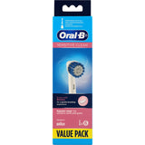 Oral B Electric Toothbrush Heads Sensitive Clean with extra-soft bristles for gentle, effective cleaning of sensitive teeth.