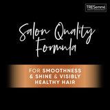 Tresemme Shampoo Restore & Shine: moisturizing shampoo for dull hair, enriched with Vitamin B5 and coconut oil for shine.