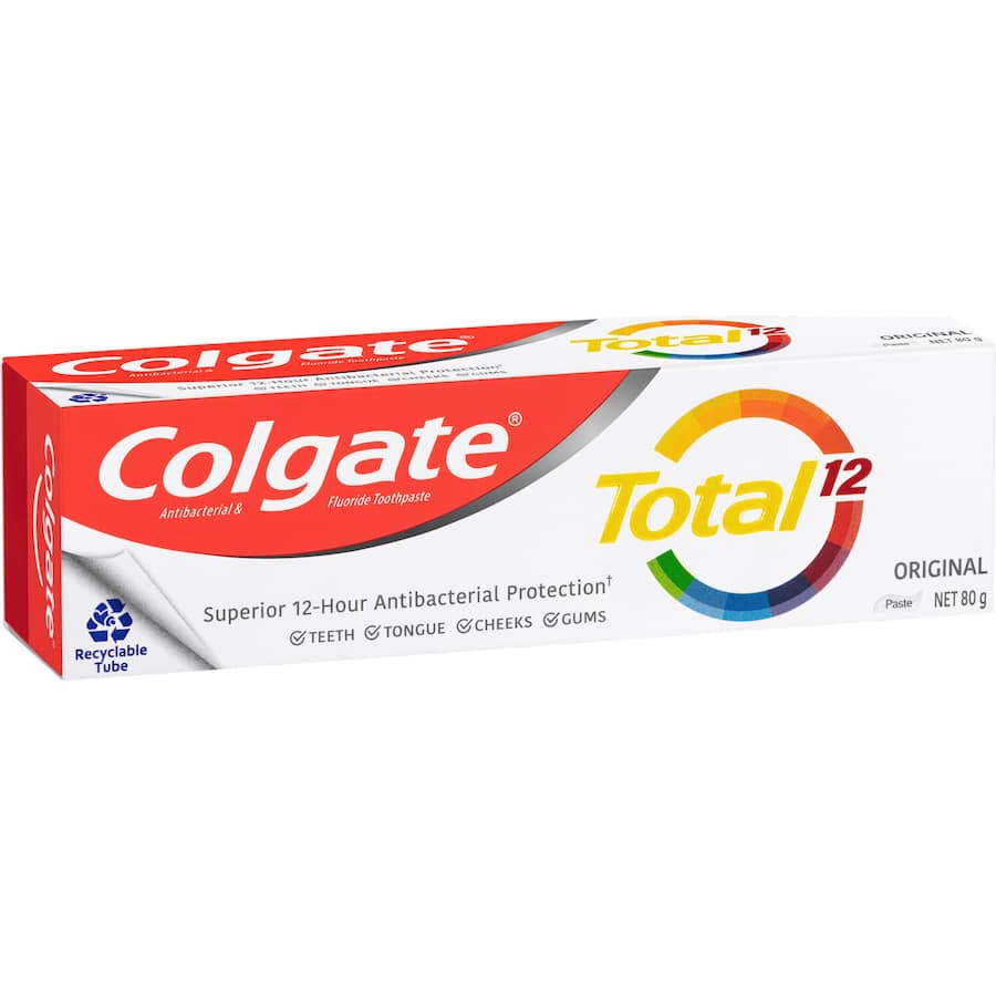 Colgate Total Antibacterial Toothpaste Original Tube 80g
