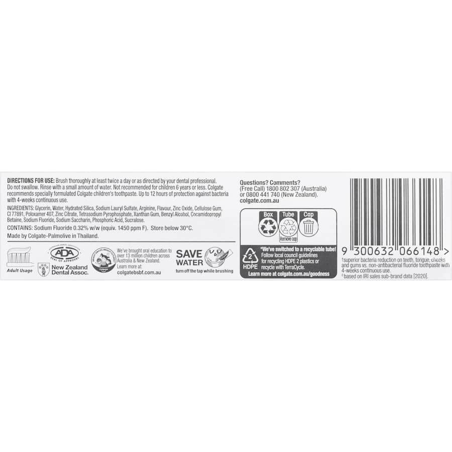 Colgate Total Antibacterial Toothpaste Original Tube 80g