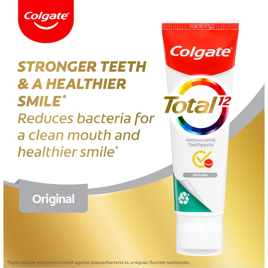 Colgate Total Antibacterial Toothpaste Original Tube 80g