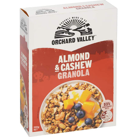 A delicious blend of almond and cashew granola, perfect for a nutritious breakfast or healthy on-the-go snack.