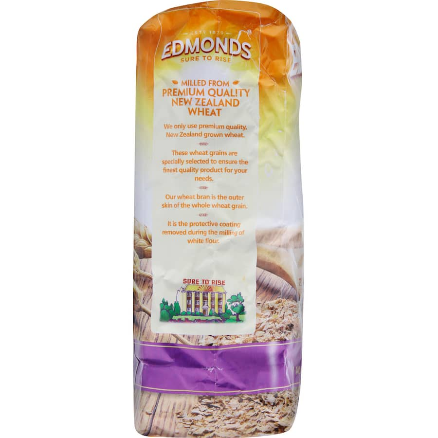 Edmonds Wheat Bran Bakers mix, a premium blend for nutritious and delicious baked goods like muffins and bread.