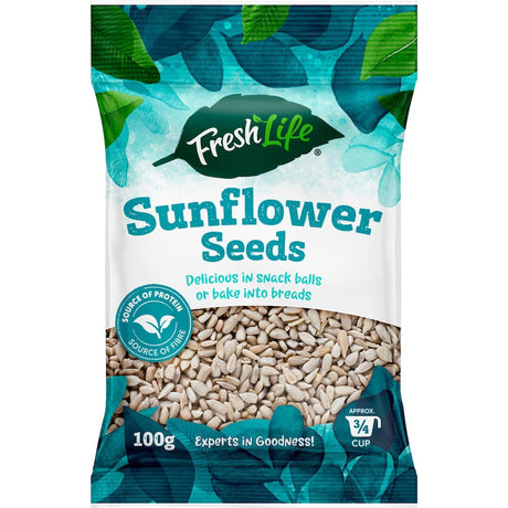 Freshlife Sunflower Seeds, organic and nutrient-rich, perfect for snacking and enhancing salads and baked goods.