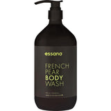 Luxurious Essano Body Wash in French Pear, nourishing skin with a refreshing, fruity aroma for a spa-like cleansing experience.