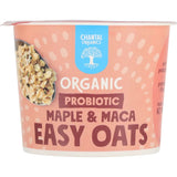 Chantal Organics Oats Probiotic Maple & Maca: nutritious, gluten-free oats enriched with probiotics, maple, and maca for a healthy breakfast.