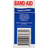 Band Aid Tough Strips: durable, waterproof bandages with non-stick pads for effective wound protection and healing.