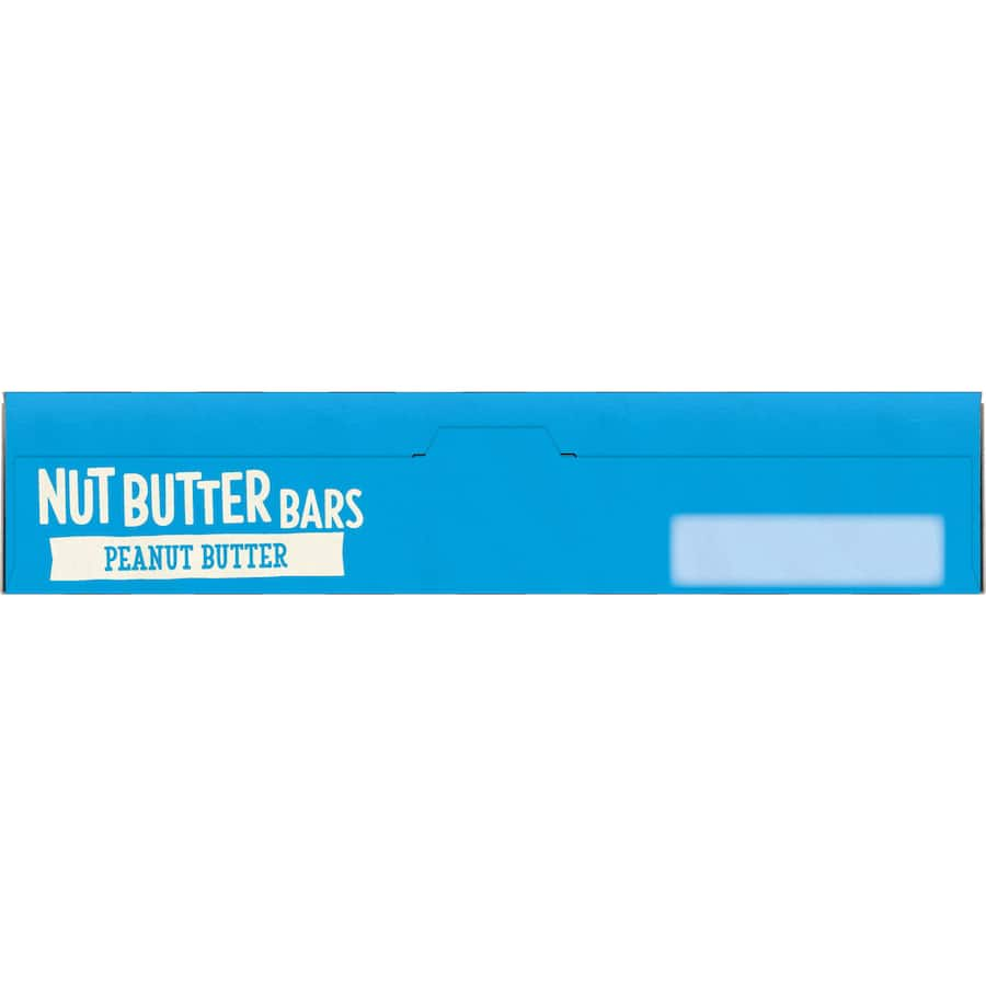 Crispy nut butter bar with peanut butter, milk chocolate dip, and roasted nuts, perfect for a nutritious snack.