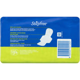Stayfree Ultra Thin Pads with wings for ultimate comfort, featuring fast lock pockets and a soft, moisture-wicking cover.