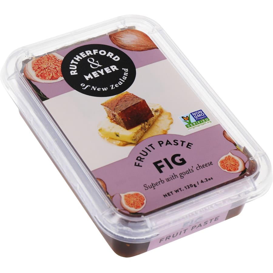 Rutherford & Meyer Fig Fruit Paste: artisanal, rich fig spread perfect for pairing with cheeses or enhancing gourmet dishes.