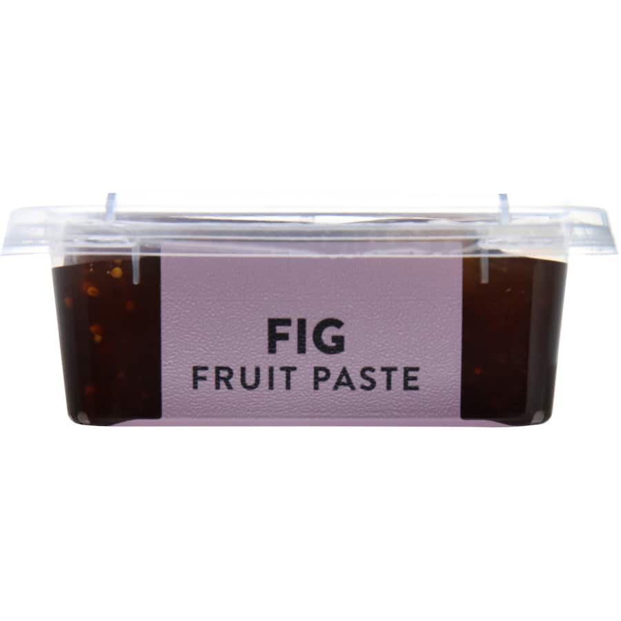 Rutherford & Meyer Fig Fruit Paste in a jar, perfect for pairing with cheeses and enhancing gourmet charcuterie boards.