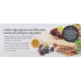 Crunchy chili almond oat crackers with whole grains, offering a flavorful and nutritious snacking experience.