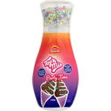 Colorful topping mix for decorating cakes, cookies, and ice cream, perfect for parties and special occasions.