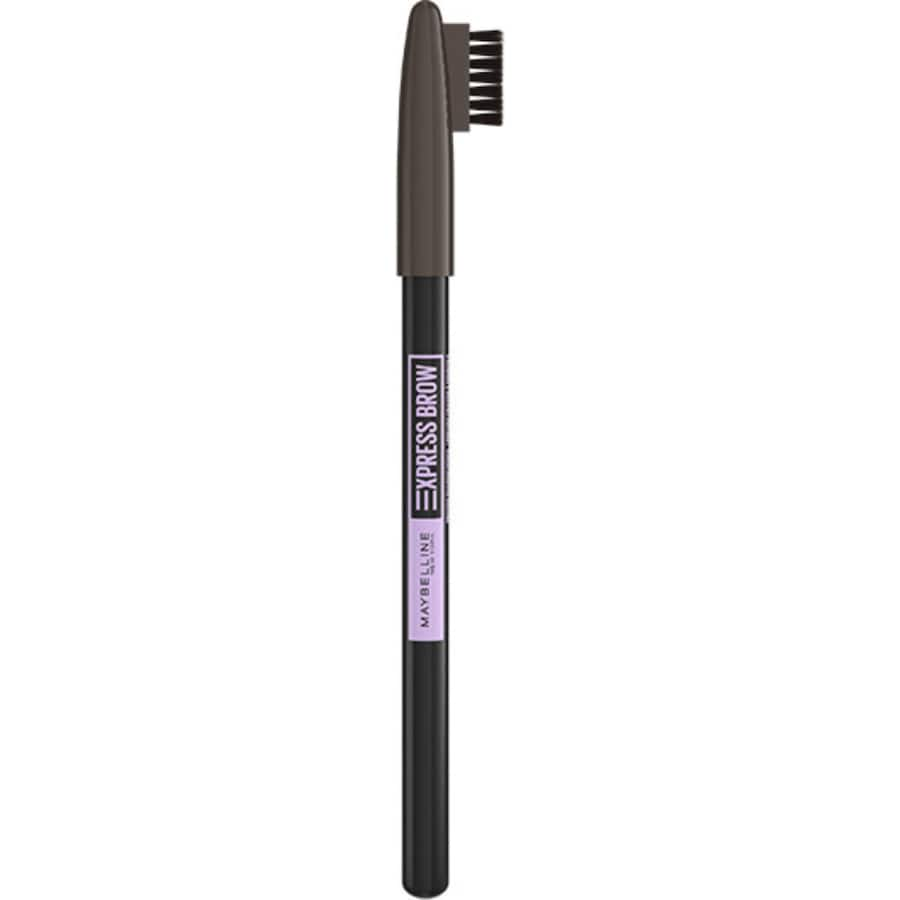 Maybelline Eyebrow Pencil in Deep Brown creates natural, defined brows with its precision formula and soft grooming brush.