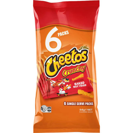 Cheetos Crunchy Cheese multipack showcasing golden, crispy corn snacks perfect for cheese lovers and on-the-go snacking.