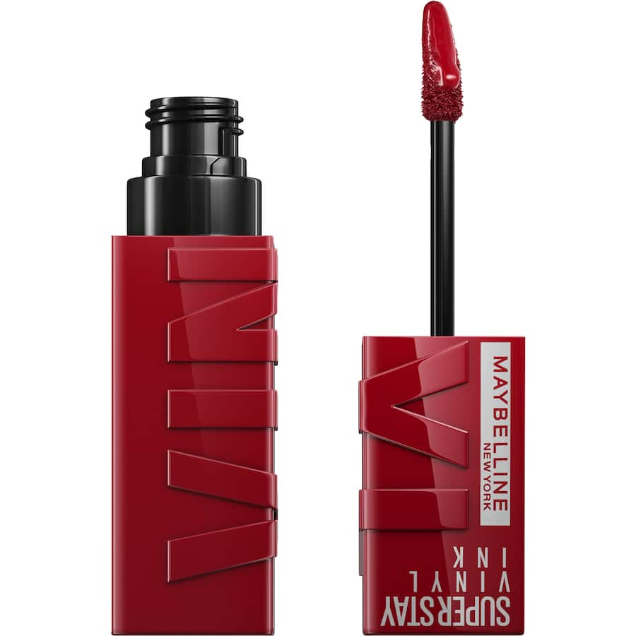 Maybelline Superstay Lip Colour Vinyl Ink Lippy offers 16-hour wear with a shiny, smudge-proof finish in bold and nude shades.