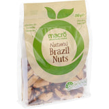 Natural Macro Brazil Nuts, rich in selenium and fiber, ideal for healthy snacking or baking delicious nut bars.