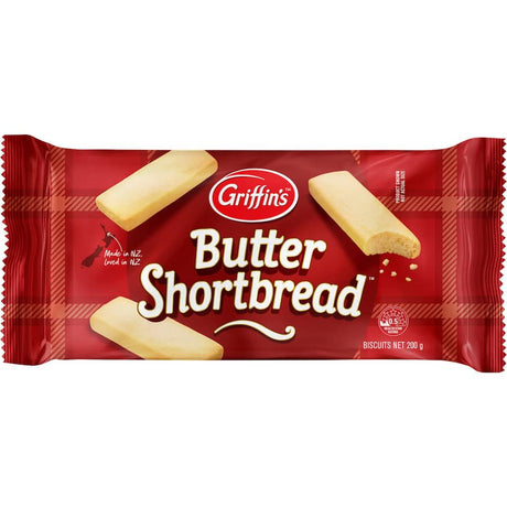 Buttery Griffins Shortbread Butter biscuits, melt-in-your-mouth cookies perfect for tea time or sweet snacks, with no artificial additives.