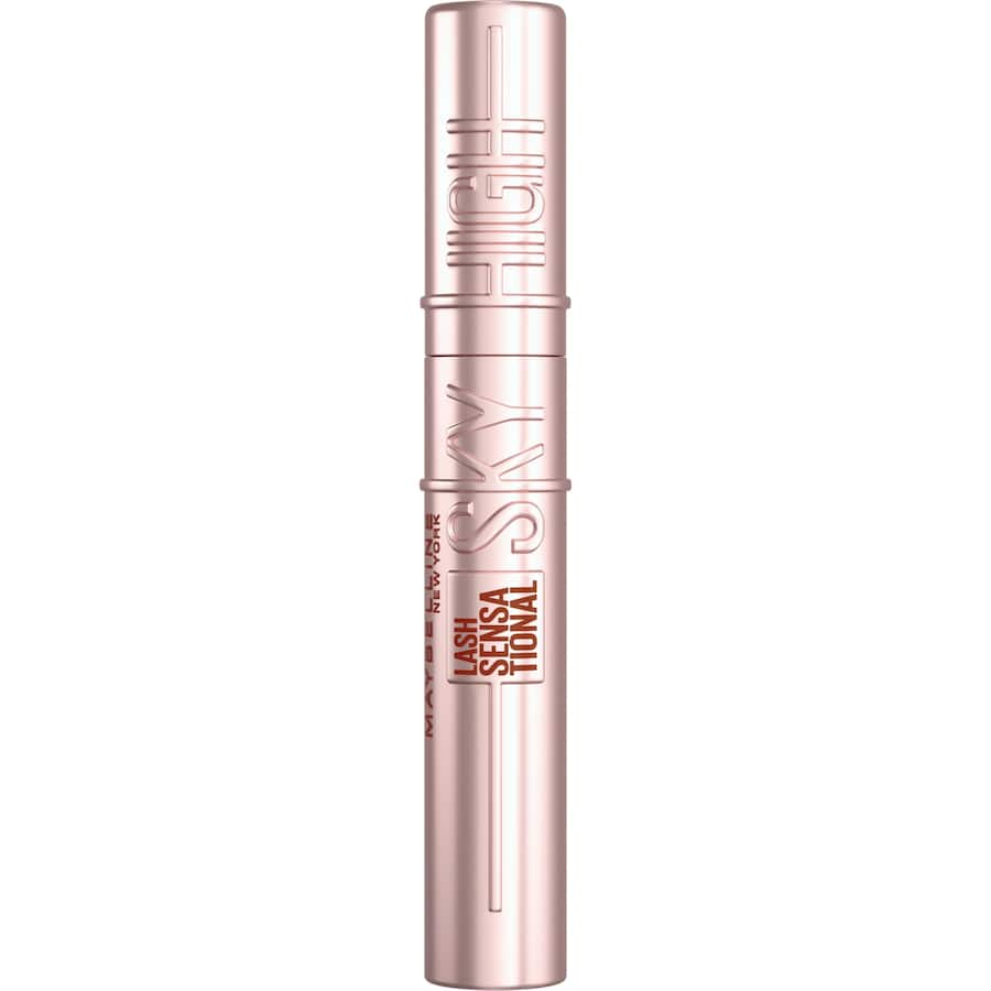 Maybelline Lash Sensational Sky High Mascara showcases full volume and length with a flexible brush for full lash coverage.